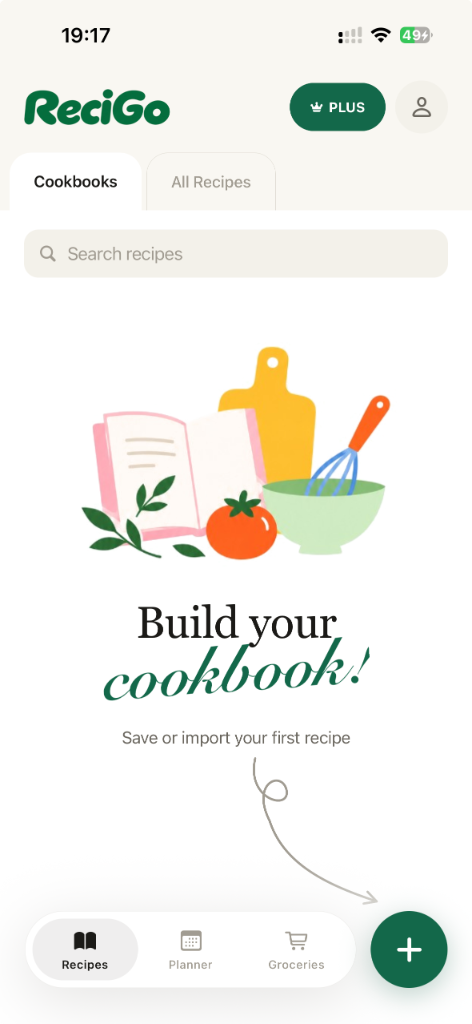 ReciGo cookbooks